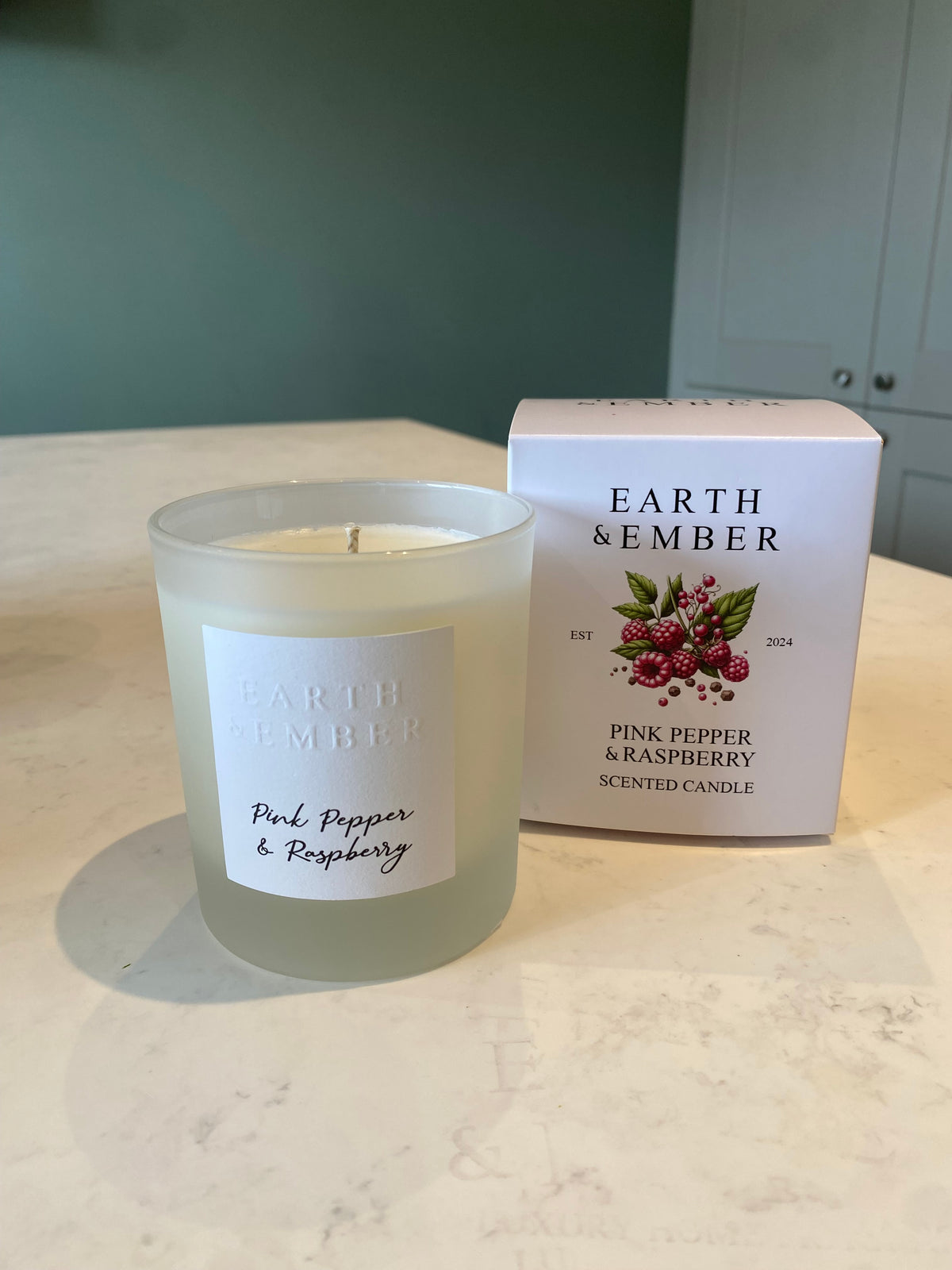 Ember Raspberry Pink Pepper & Raspberry Candle – Earth & Ember