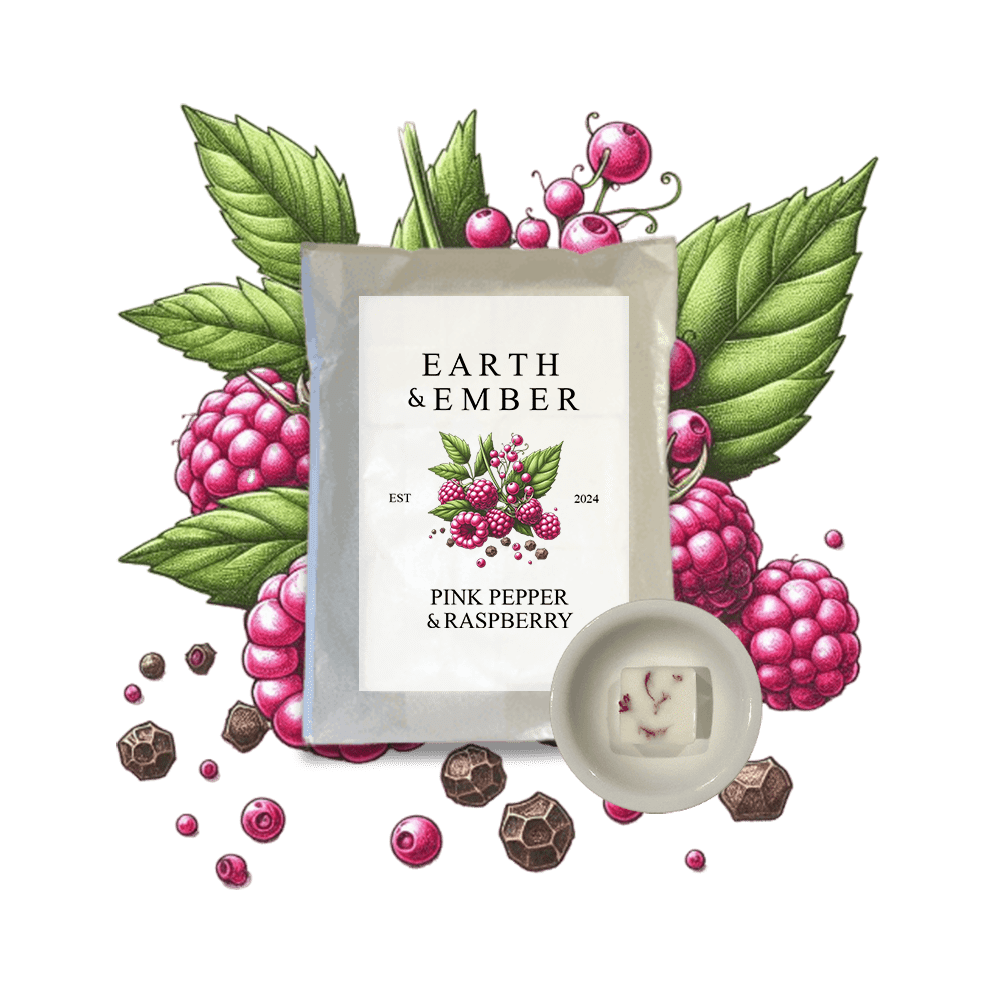 Nice Pink Pepper Raspberry Pink Pepper & Raspberry Soy Wax Melts – Earth & Ember